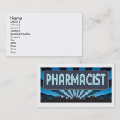Carte De Visite Chapiteau de pharmacien (Devant / Derrière)