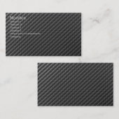 CARTE DE VISITE CHARBON FIBER (Devant / Derrière)