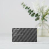 CARTE DE VISITE CHARBON FIBER (Debout devant)