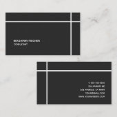 Carte De Visite Charbon transfrontalier Simple moderne minimaliste (Devant / Derrière)
