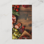 Carte De Visite Charcuterie Fête de restauration ou organisateur d (Dos)