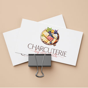 Carte De Visite Charcuterie Planche Moderne