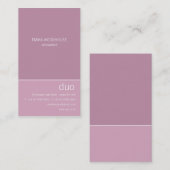 Carte De Visite Chardon de verticale de duo (Devant / Derrière)