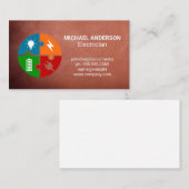 Carte De Visite Charge de la batterie de la fiche d'électricité |  (Devant / Derrière)