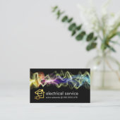 Carte De Visite Charge électrique de foudre d'onde (Debout devant)