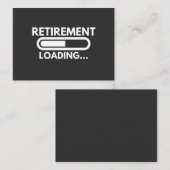 CARTE DE VISITE CHARGEMENT DE LA RETRAITE (Devant / Derrière)