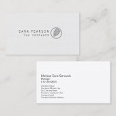 Carte De Visite Chargeur fiscal Élégant Dollar Pen Icon Finance (Devant / Derrière)