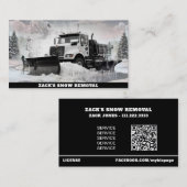 Carte De Visite *~* Chariot de chasse à neige blanche AP74 (Devant / Derrière)