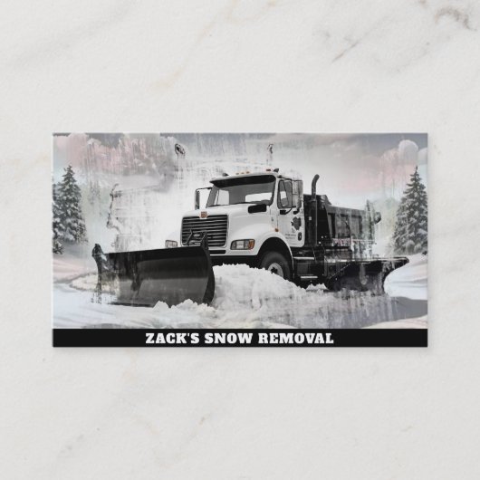 Carte De Visite *~* Chariot de chasse à neige blanche AP74 (Devant)