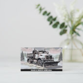 Carte De Visite *~* Chariot de chasse à neige pour l'enlèvement de (Debout devant)