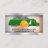 Carte De Visite Chariot de construction | Casquette dur (Devant)