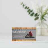 Carte De Visite Chariot de construction | Constructeurs (Debout devant)