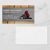 Carte De Visite Chariot de construction | Constructeurs (Devant / Derrière)