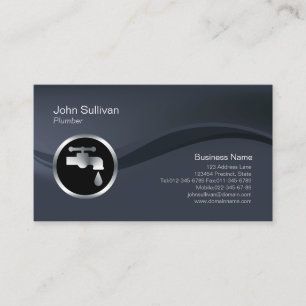 Carte De Visite Chariot de plomberie à fuiter Faucet Home Réparati