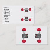 Carte De Visite Chariot de skateboard (Devant / Derrière)