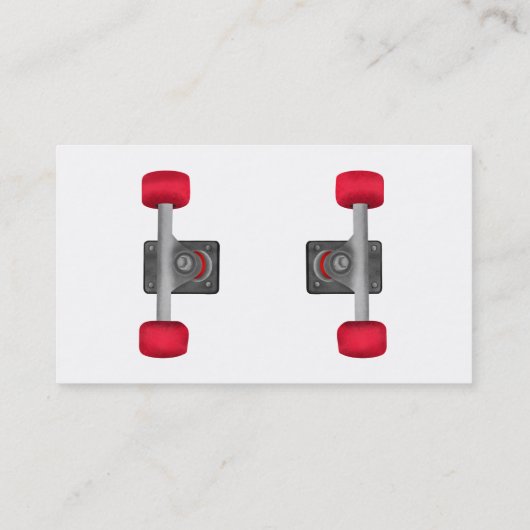 Carte De Visite Chariot de skateboard (Dos)