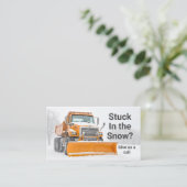 Carte De Visite Chariot d'enlèvement de la neige Société moderne (Debout devant)