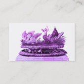 CARTE DE VISITE CHARIOT POURPULAIRE DE SWANS AVEC DES CUPCAKES ET  (Dos)