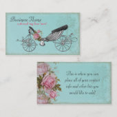 Carte De Visite Chariot romantique (Devant / Derrière)
