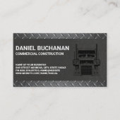 Carte De Visite Chariot semi-chantier | Acier métallique (Devant)