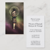 Carte De Visite Charla - mode des années 1920 dans le Taupe, le (Devant / Derrière)