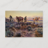 Carte De Visite Charles M. Russell payant le violoneur (1919) (Dos)