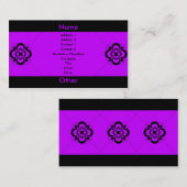 Carte De Visite Charlize - pourpre (Devant / Derrière)
