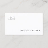 Carte De Visite Charmant Monogramme Smart Design à la mode (Devant)