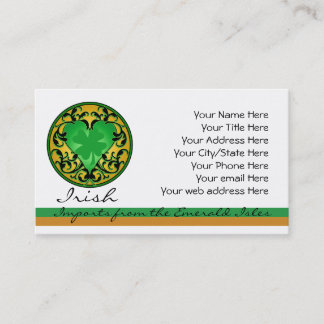 Carte De Visite Charme chanceux du coeur de St Patrick