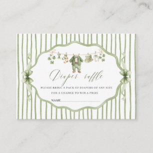 Carte De Visite Charme de chance bébé aquarelle St Patrics shower