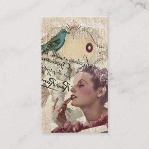 Carte De Visite charme girly de coquillages de fashionista