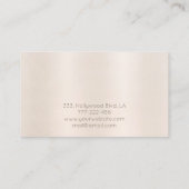 Carte De Visite Charme Luxe doux brillant éclatant (Dos)