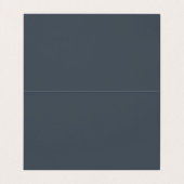 Carte De Visite Charme Moderne Monogramme Gris Propre (Intérieur déplié)