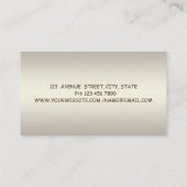 Carte De Visite Charme Moderne Professionnel,Lotus,Marbre (Dos)