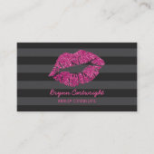 Carte De Visite Charme rose de consultant en matière de beauté de (Devant)