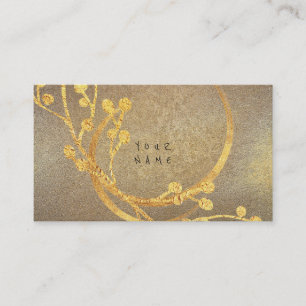 Carte De Visite Charme sale VIP d'aluminium d'or floral