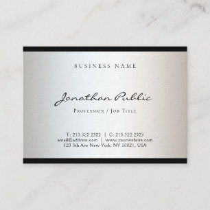 Carte De Visite Charme simple de conception minimaliste moderne