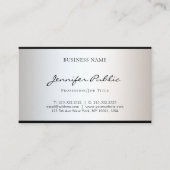 Carte De Visite Charme simple de conception moderne élégante de (Devant)