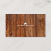 Carte De Visite Charpentier Constructeur Professionnel Outils Menu (Dos)