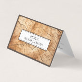 Carte De Visite Charpentier de bois de grain (Devant)