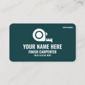 Carte De Visite Charpentier de finition Élite Menuiserie Vert forê (Devant)