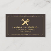 Carte De Visite Charpentier Menuisier Constructeur de Deck Espress (Devant)