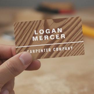 Carte De Visite Charpentier Moderne | Menuiserie & Construction C