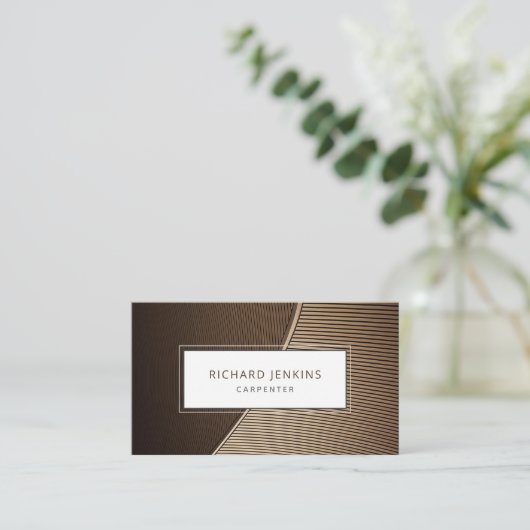 Carte De Visite Charpentier moderne professionnel (Debout devant)