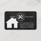 Carte De Visite Charpentier Outils de Construction Professionnels  (Devant)