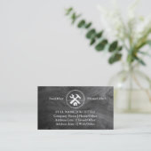Carte De Visite Charpentier Outils de Construction Professionnels (Debout devant)