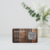 Carte De Visite Charpentier rustique élégant (Debout devant)