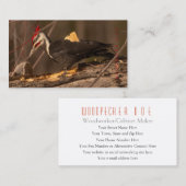 Carte De Visite Charpentier, Travailleur du bois, Constructeur à d (Devant / Derrière)