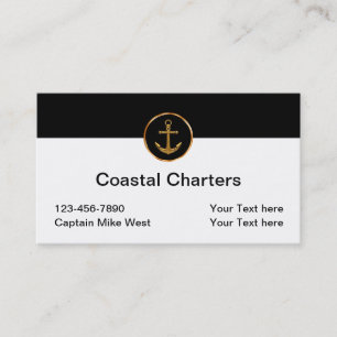 Carte De Visite Charte de bateau nautique pêche