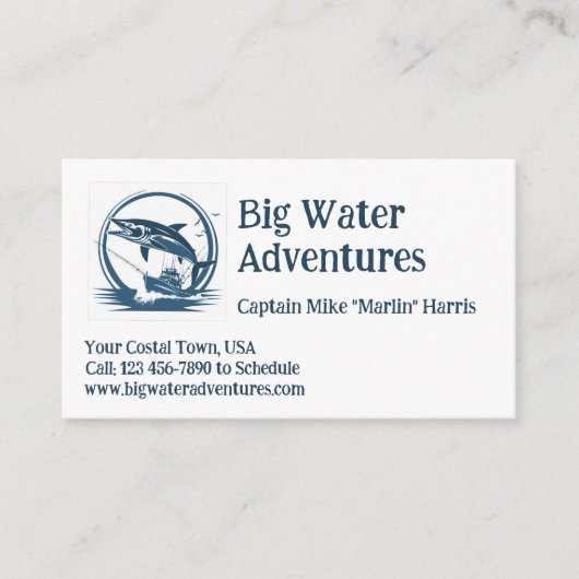 Carte De Visite Charte de pêche (Devant)